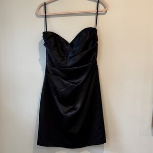 Jasmine Elegant Black Strapless Dress